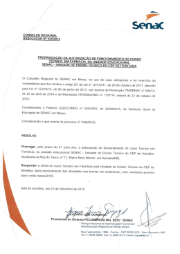 Resolução 444-2015 Prorrogação da autorização de
