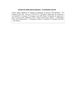 EXTRATO DE TERMO ADITIVO 009/2015 – JF COPIADORA LTDA