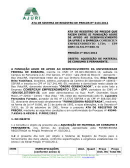 EMPREENDIMENTO LTDA - EPP CNPJ: 04.926