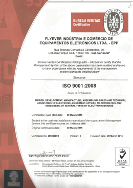 flyever industriaae comercio de equipamentos eletronicos ltda.