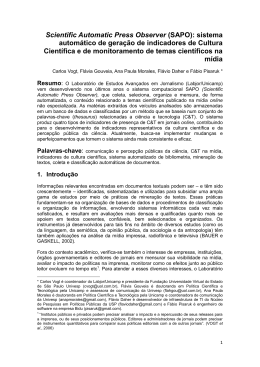 Scientific Automatic Press Observer (SAPO): sistema