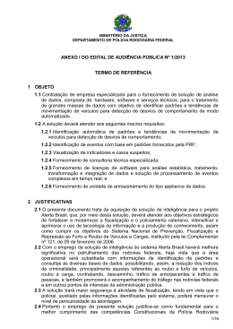 Anexo I - Termo de Refer&ecirc;ncia - Alerta Brasil