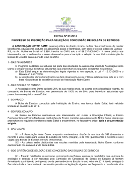 EDITAL N&ordm; 01- CMA - Canoas - Col&eacute;gio Maria Auxiliadora
