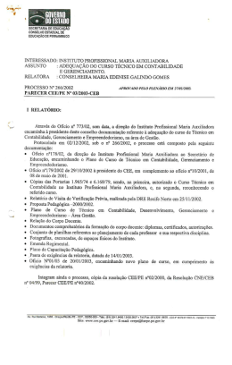 INTERESSADO: mSTITUTO PROFISSIONAL MARIA AUXILIADORA