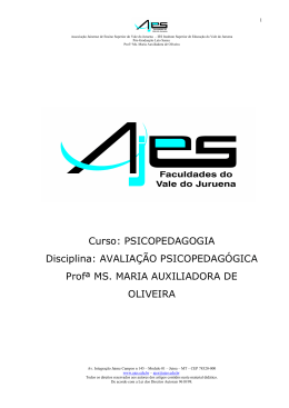 apostila de introdu&ccedil;&aacute;o a psicopedagogia - ajes - p&oacute;s