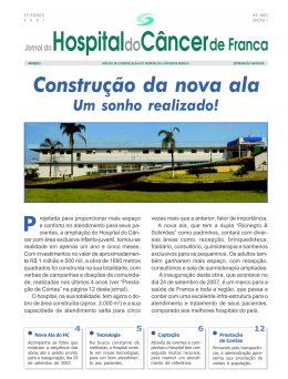 Jornal HC 1 - Santa Casa de Franca