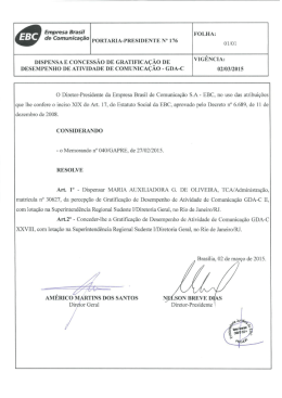 portaria – presi nº 176 – dispensa e concessão de gda-c