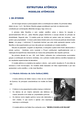 ESTRUTURA AT&Ocirc;MICA