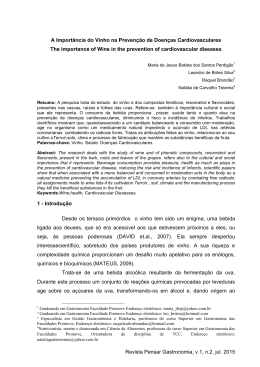 Revista Pensar Gastronomia, v.1, n.2, jul. 2015 A Import&acirc;ncia do