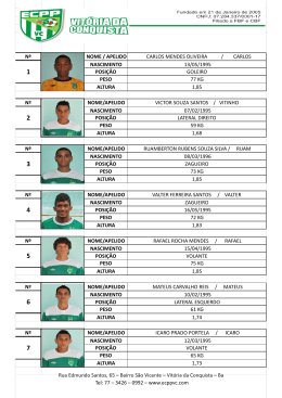 nº nome / apelido carlos mendes oliveira / carlos nascimento 13/05