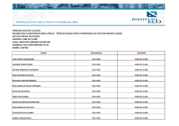 111-2015 Rela&ccedil;&atilde;o classificados PROVA