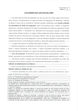 acta n&uacute;mero dois /ano dois mil e treze