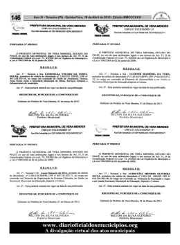 Ano XI &deg; Teresina (PI) - Quinta-Feira, 18 de Abril de 2013 &deg; Edi&ccedil;&atilde;o
