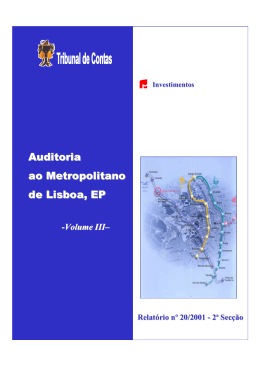 Auditoria ao Metropolitano de Lisboa, EP