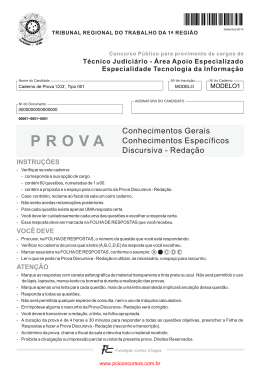 Prova - Quest&otilde;es e Quest&otilde;es
