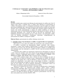 1 A Lideran&ccedil;a na &ldquo;corda-bamba&rdquo;: quais Habilidades o L&iacute;der deve