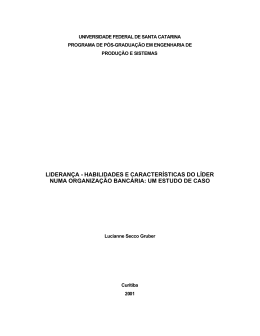 lideran&ccedil;a - habilidades e caracter&iacute;sticas do l&iacute;der