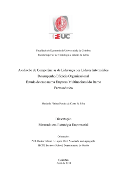 Avaliação de Competências de Liderança nos