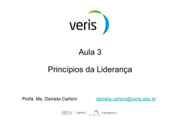 Aula Liderança 03 - Profª Daniela Cartoni