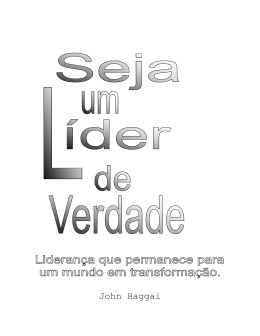 Pra voc&ecirc; L&iacute;der