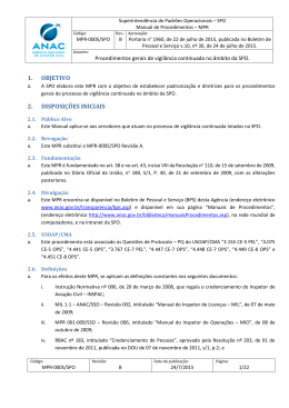 Anexo I - MPR/SPO 0005 Revis&atilde;o B