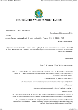 manifestação da área técnica