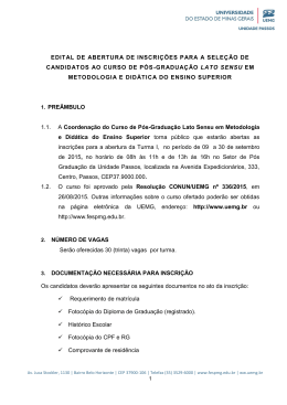 EDITAL DE ABERTURA DE INSCRI&Ccedil;&Otilde;ES PARA A