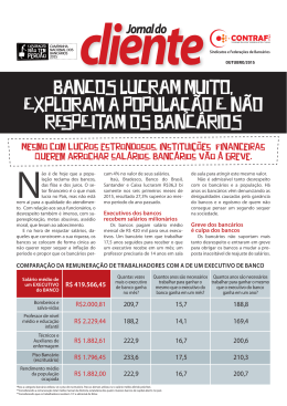 Cliente Out 2015.indd - Sindicato dos Bancários de Barretos e Região