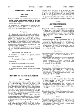 1754 ASSEMBLEIA DA REP&Uacute;BLICA MINIST&Eacute;RIO DOS NEG&Oacute;CIOS
