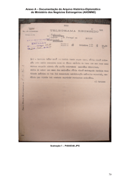 Anexo A &ndash; Documenta&ccedil;&atilde;o do Arquivo Hist&oacute;rico