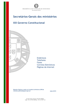 Gabinetes Governamentais - Secretaria