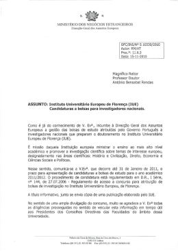 MINISTÉRIO DOS NEGÓCIOS ESTRANGEIROS