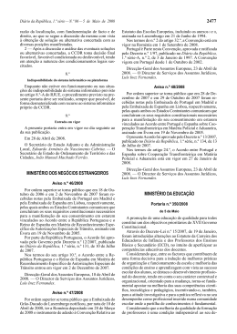 2477 MINISTÉRIO DOS NEGÓCIOS ESTRANGEIROS
