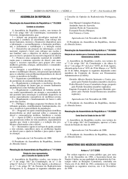 6584 ASSEMBLEIA DA REPÚBLICA MINISTÉRIO DOS NEGÓCIOS