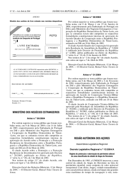 Decreto Legislativo Regional n.&ordm; 15/2004/A