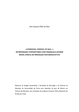Ana Catarina Melo da Silva - Reposit&oacute;rio Aberto da Universidade do