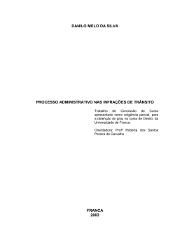 DANILO MELO DA SILVA PROCESSO ADMINISTRATIVO NAS