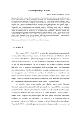 Viajando pelas magia do cordel M&aacute;rcia Aparecida Barbosa Vianna