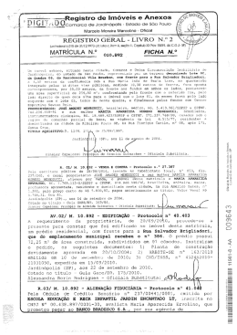 Matricula do Imóvel