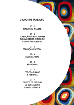 gt 1 - educa&ccedil;&atilde;o infantil