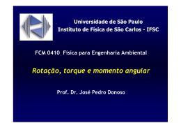 Momento angular - IFSC - Universidade de São Paulo