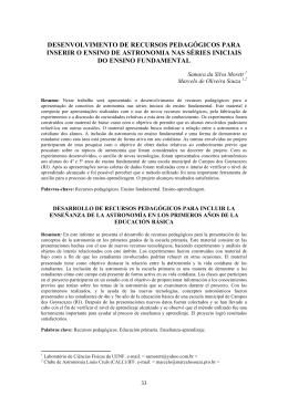 desenvolvimento de recursos pedag&oacute;gicos para