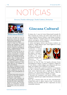 Gincana Cultural 1a serie I4 - Centro Educacional Leonardo Da Vinci