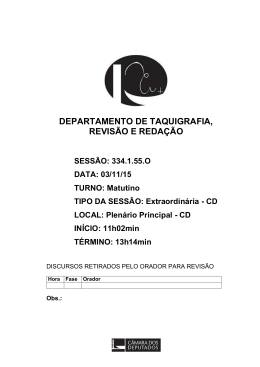 Sess&atilde;o Extraordin&aacute;ria
