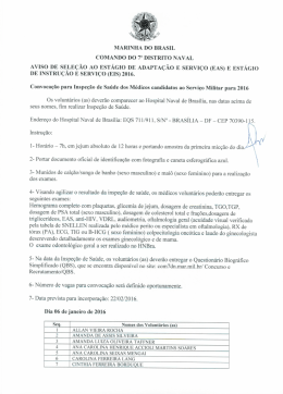 aviso de sele&ccedil;&atilde;o ao est&aacute;gio de adapta&ccedil;&atilde;o e servi&ccedil;o (eas) e est&aacute;gio