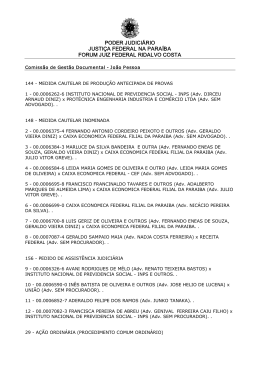 Edital n&ordm; 03/2007 - Justi&ccedil;a Federal na Para&iacute;ba