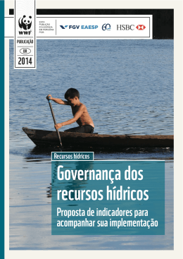 Governan&ccedil;a dos recursos h&iacute;dricos - Proposta de