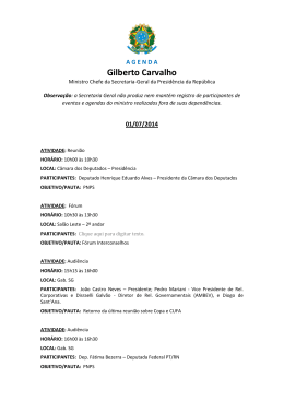 Julho de 2014 - Gilberto Carvalho - Secretaria