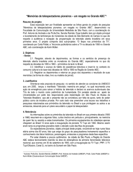 Memórias de telespectadores pioneiros – um resgate no Grande ABC