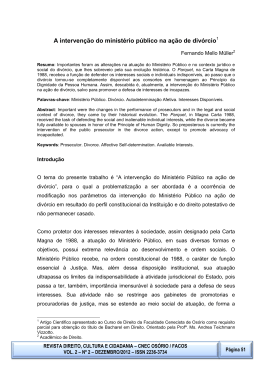 A interven&ccedil;&atilde;o do minist&eacute;rio p&uacute;blico na a&ccedil;&atilde;o de div&oacute;rcio